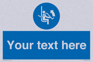 Custom Mandatory: Open safety bar of chairlift